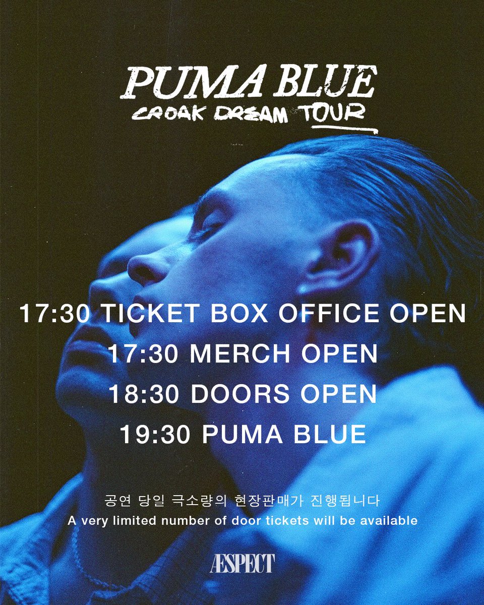aespect_kr's tweet photo. 내일 PUMA BLUE #푸마블루 내한공연
굿즈 및 타임테이블 안내 https://t.co/QaujHIVllw