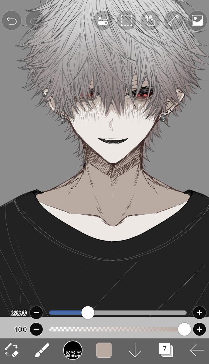 友達にあげるのにアクスタにする予定
好き顔描けて満足🎶