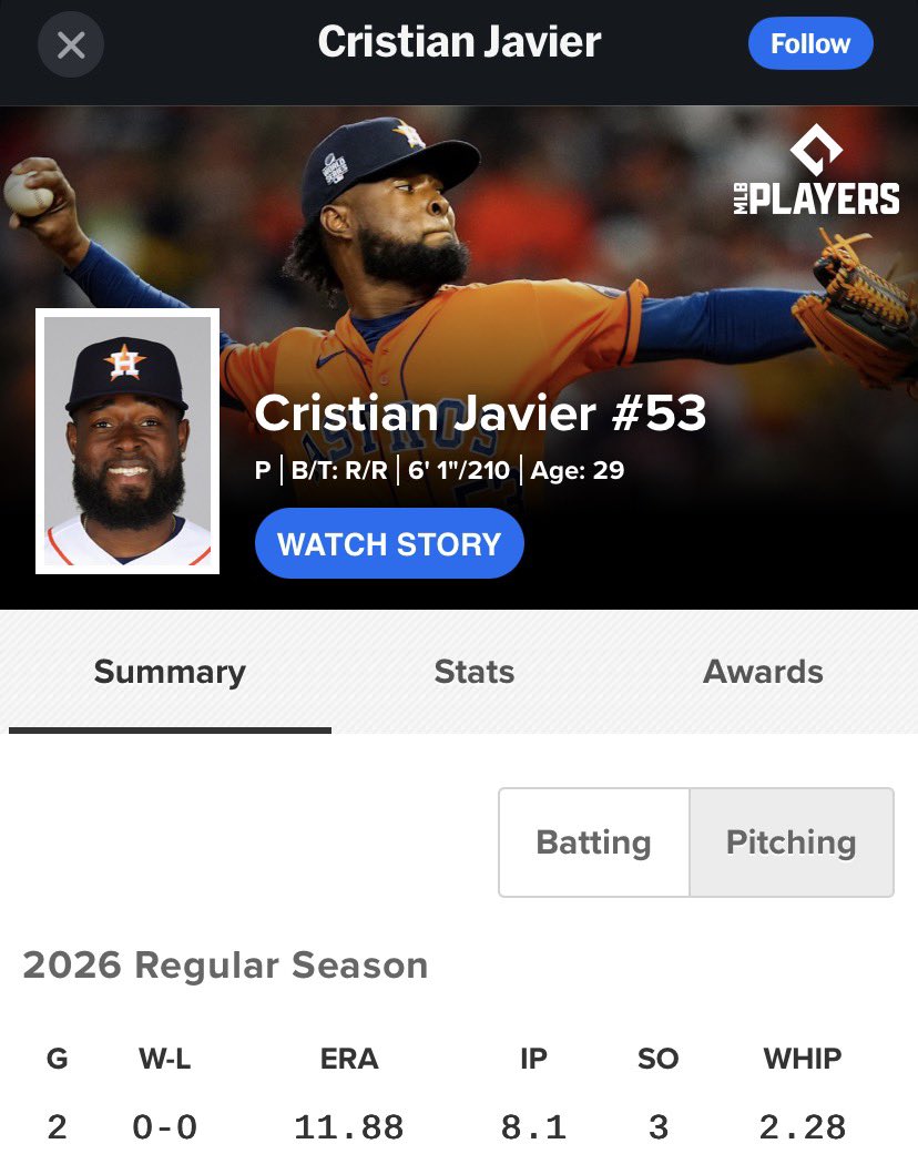 HouLAPhx's tweet photo. ERA of the Astros starter and the guy that replaced him out the pen #NotHavingFun our window is closed bro @OIOOIlOO____ https://t.co/0JErFcEFwW