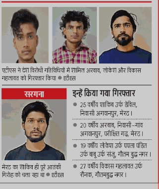 SantoshSLive's tweet photo. देश विरोधी गतिविधियों का केंद्र यूपी बनता जा रहा है। एक बार फिर एटीएस ने तीन आंतकियों को गिरफ्तार किया है। ये आतंकी यूपी के भीड़-भाड़ वाले क्षेत्रों को चिन्हित कर उन्हें दहलाने की तैयारी में जुटे थे। https://t.co/uNS3iP2H5J