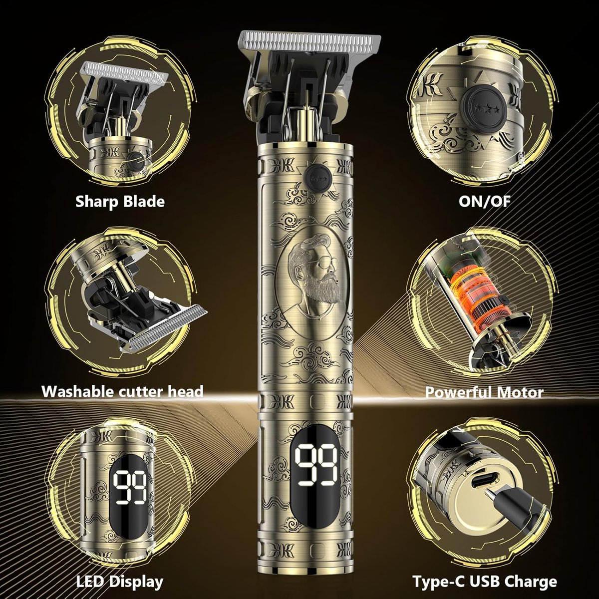 ⏰ Limited Time Deal ⬩➤ Hair Clippers for Men, Professional Hair Trimmer Zero Gapped T-Blade Trimmer Cordless Rechargeable

🤑 Enjoy a fantastic 42% off on this grooming essential! 

• Retail Price: $21.99
• Discounted Price: $12.75
• Promo Code: TZMNOFLC
• View on Amazon: