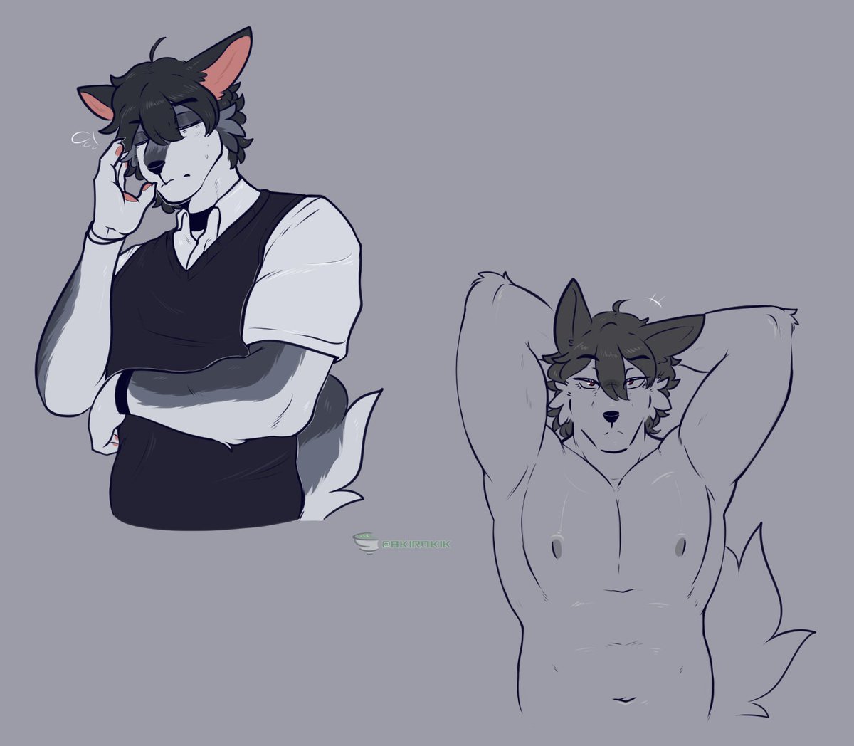 I'd see him doing that Hiromi JJK gif honestly but take these quickies