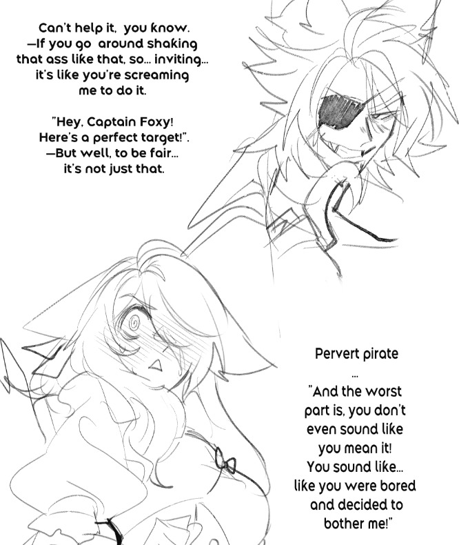 Lazoonny's tweet image. 🦊🎀🦊🏴‍☠️❤️
#doodles 
#FNAF擬人化 #FNAFAU #フォクマギ