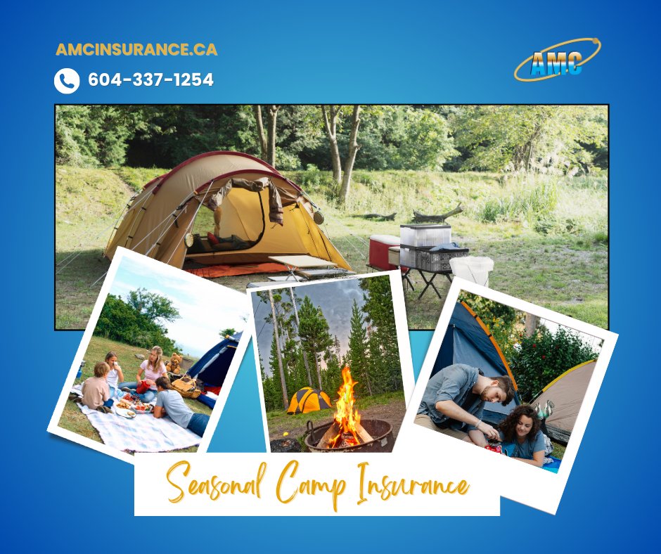 AMC_insurance's tweet photo. Camp with confidence! 🏕️✨
AMC’s Seasonal Camp Insurance protects your gear &amp; adventures.
📞 604-337-1254
🌐 https://t.co/j035dxYq29
#SeasonalCampInsurance #AMCInsurance #CampingCoverage  #CampingLife #OutdoorAdventures #AdventureInsurance #InsuranceForAdventures #CampSafe https://t.co/3pzPuzyJBE