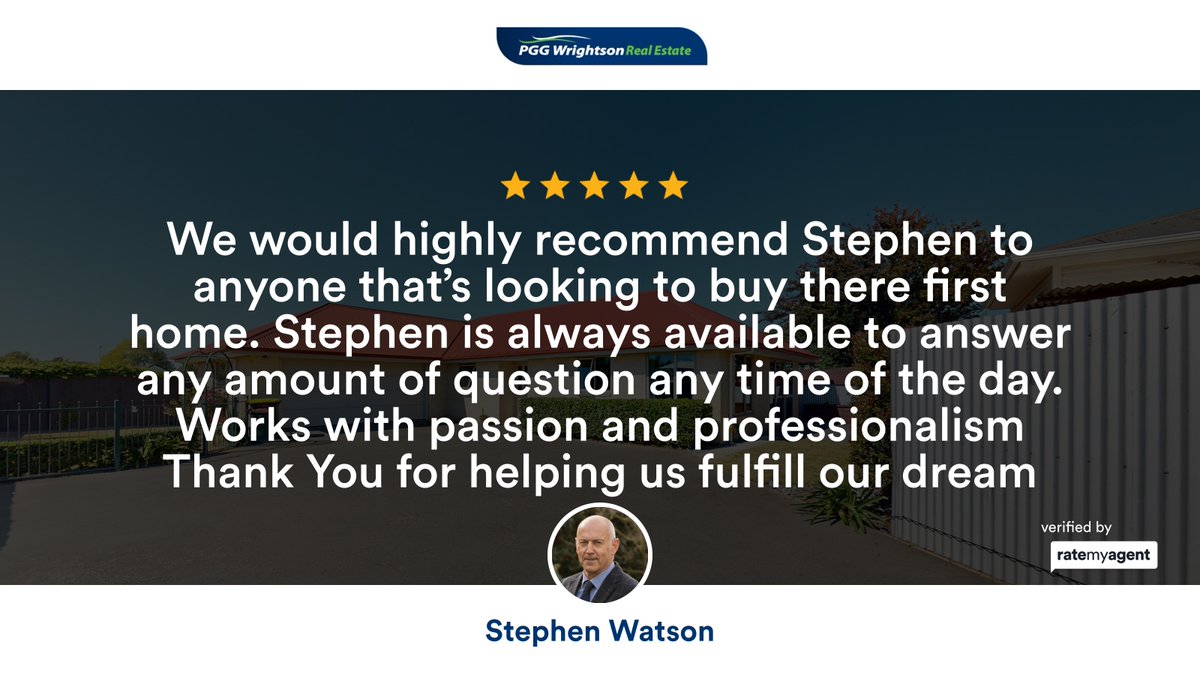 StevenwatsonNZ's tweet photo. My latest RateMyAgent review in Hampstead.
Salesperson 10010960
https://t.co/XjULxfMxyr

Licensed REAA 2008

...
#ratemyagent #realestate #PGG_Wrightson_Real_Estate_Ltd_Ashburton https://t.co/wOuLRVemtk