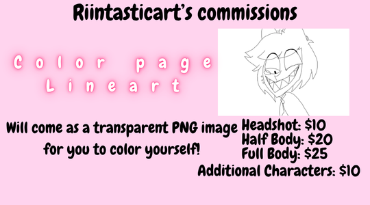 rinttaastic's tweet photo. Opening up commissions ✨🌟💫 
Commission Info: https://t.co/0IuVugi0kc
Check below for more info! #HazbinHotel https://t.co/MOv23I0uhn