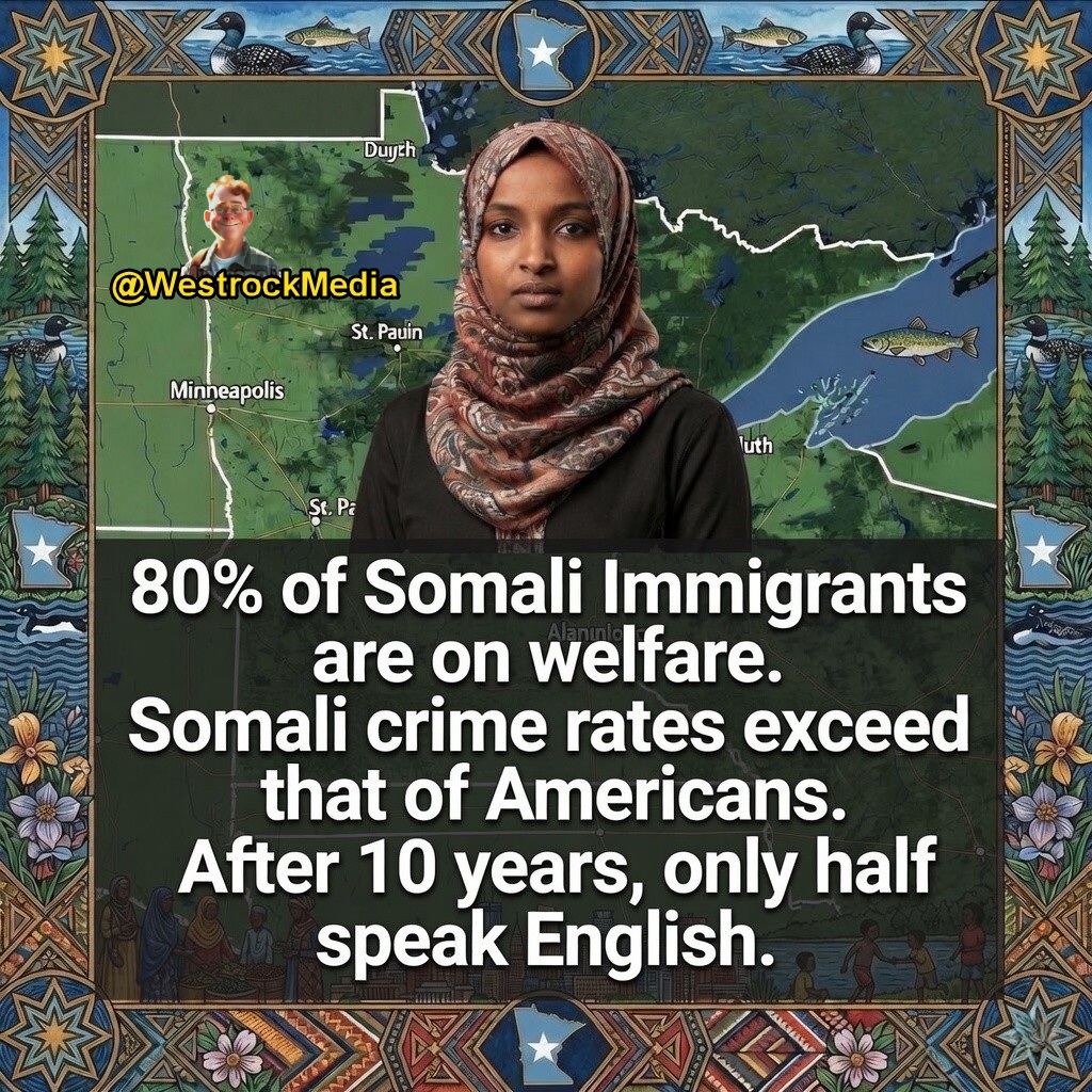 Over 80% of Somalians in MN are on Welfare.