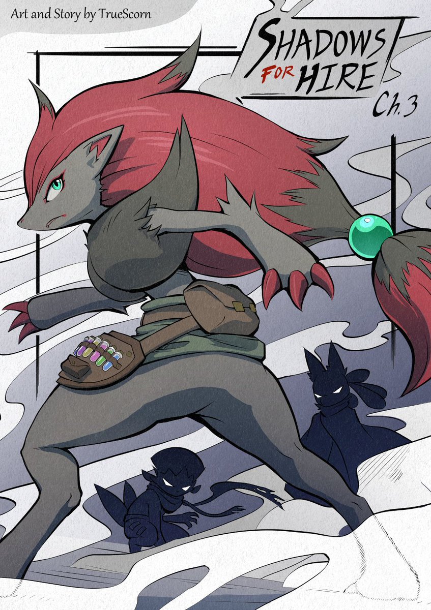 Shadows for Hire Ch. 3 Cover
#pokemon #pmd #shadowsforhire #weavile #lucario #zoroark