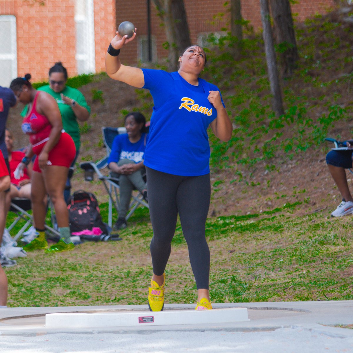 ASUTFXC's tweet photo. Kaylee continues her outstanding season in the shot put securing 🥉 today at The UWG Legends Invite. 

#ASUTF | #THESTANDARD | #EARNIT 🐏💙💛 #HBCUtrackandfield https://t.co/5pQcOXqOTl