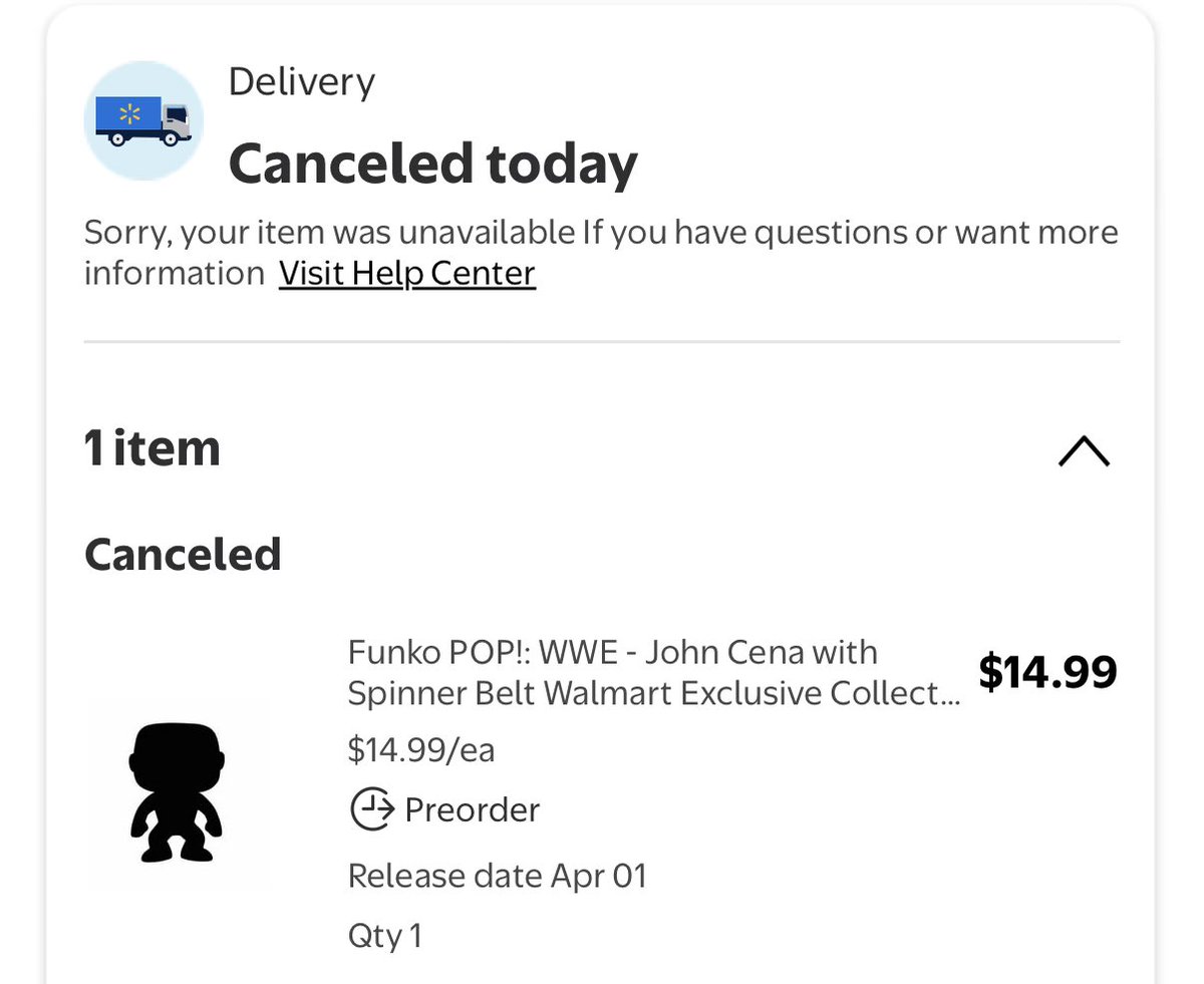 adamentality12's tweet photo. I think @funko and @Walmart don’t want me buying @wwe Funkos anymore! I preordered 3.5 months ago!!! 😡😡😡😡😡😡😡😡😡😡😡😡😡

I didn’t buy one on https://t.co/jQVZt6l8kF because I “knew” this one was coming and I’m not trying to buy extras and flip them! https://t.co/bofFcTXVu9