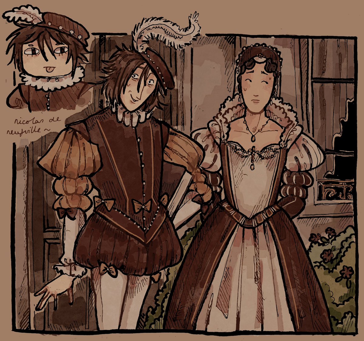 Hautdesert's tweet image. nicolas de neufville, seigneur de villeroy and madeleine d’aubespine #renaissance