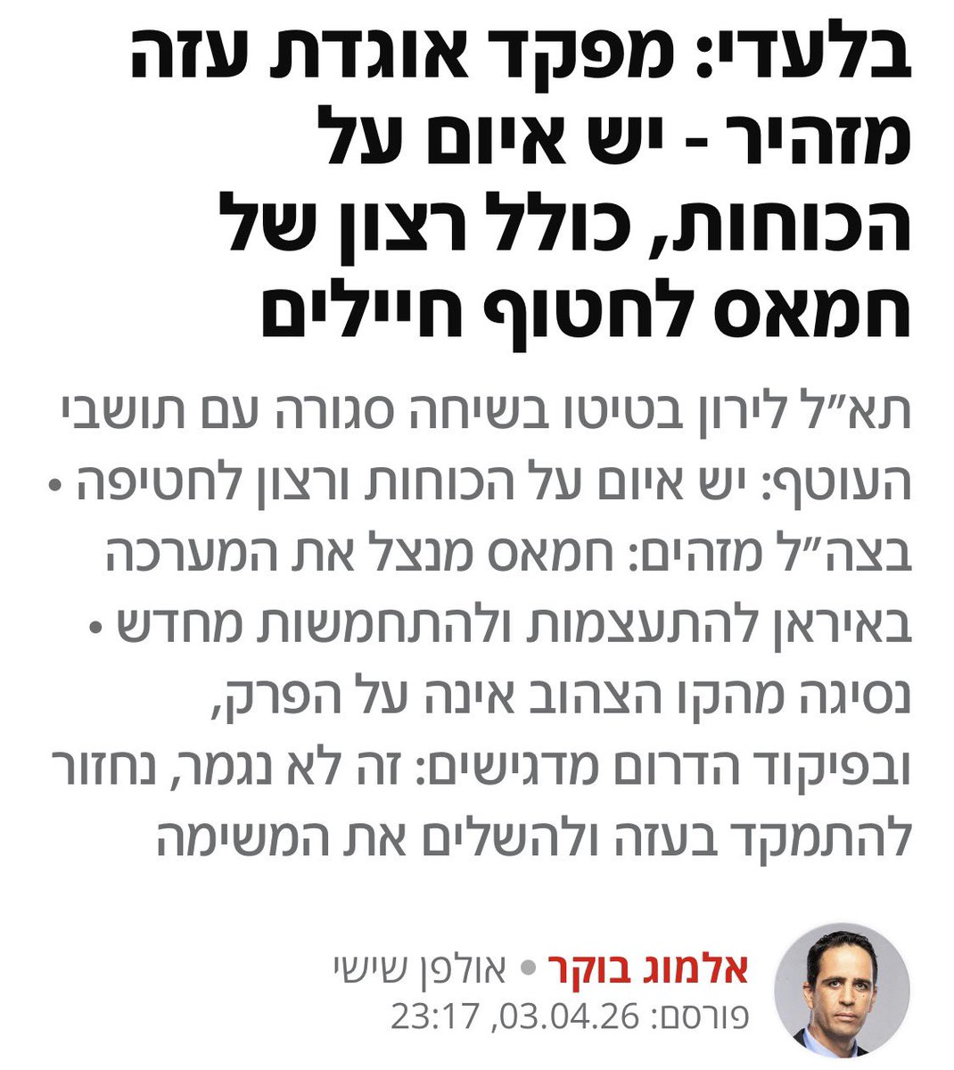 Ilan Ostfeld אילן אוסטפלד tweet media