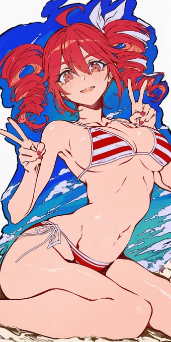 Bikini Teto @ beach 重音テト / KasaneTeto