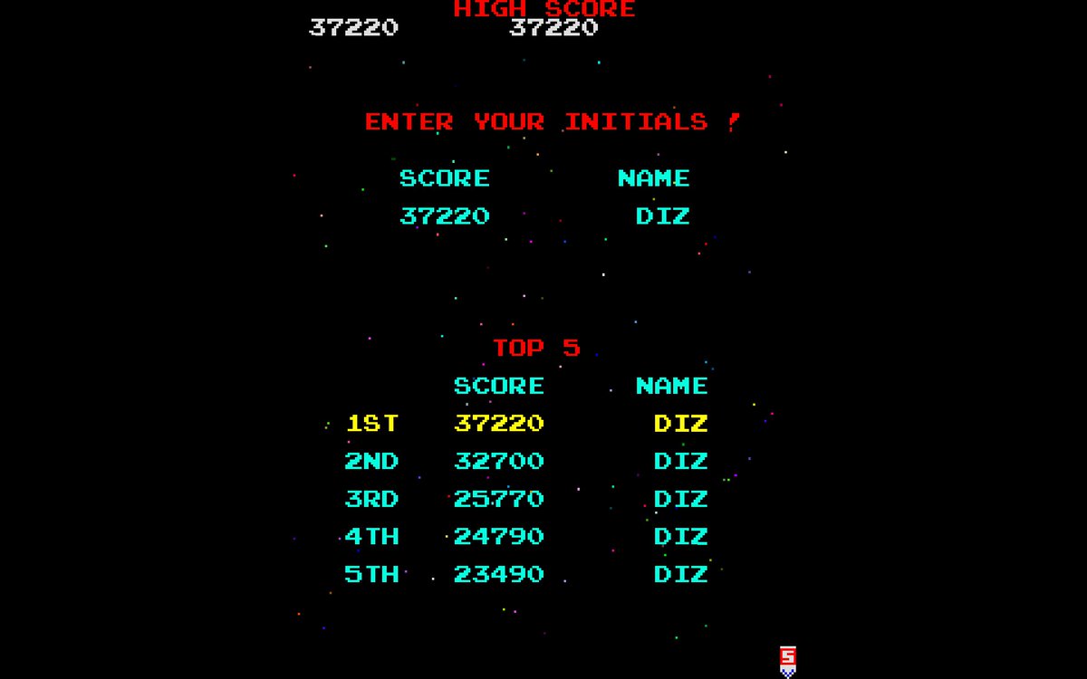 #10pscore only scored 37220. I got this score on my last game tonight.

I only play Galaga on the PS1 while Tekken loaded and a couple of credits during the Timewarp arcade meet up.

I failed to fight my urge to shoot that diving alien only to crash into it, time &amp; time again.