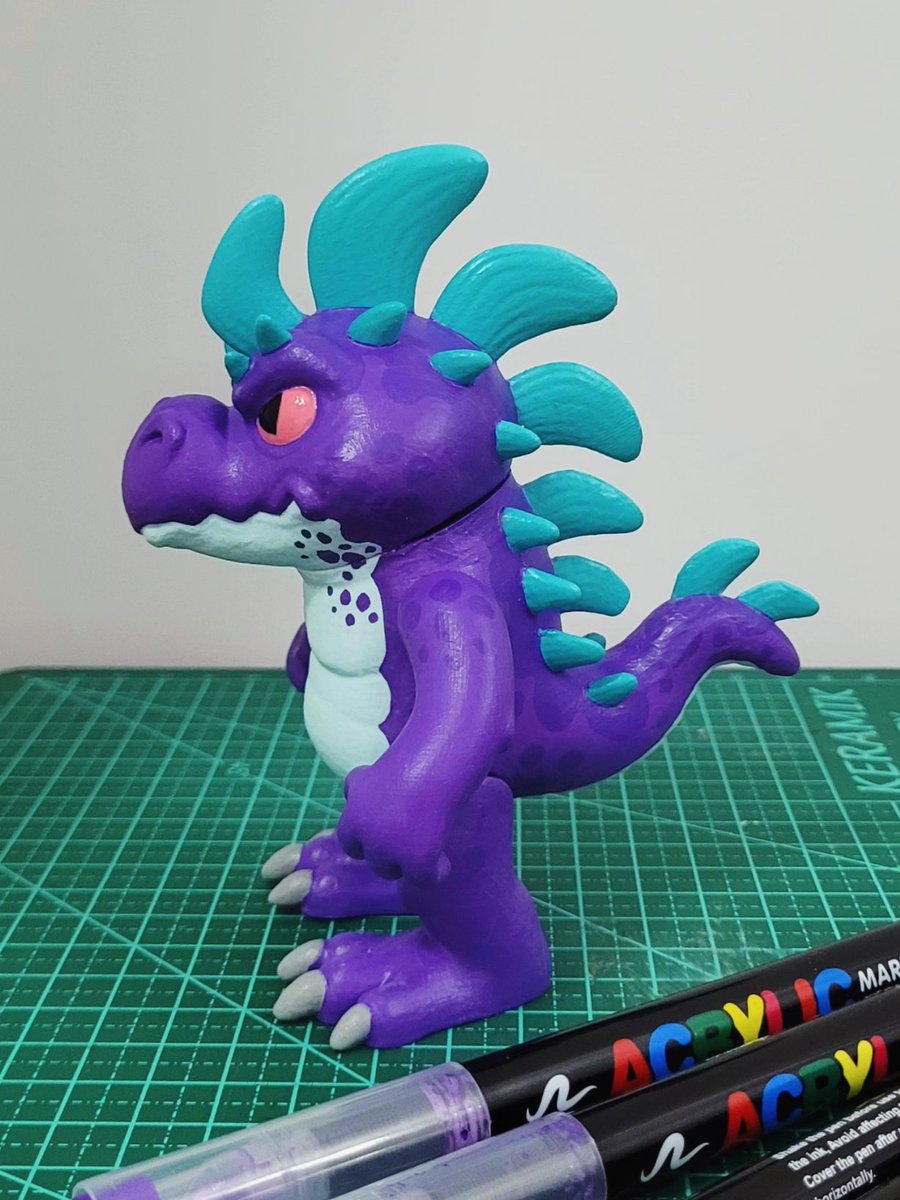 Arrogantosaurus's tweet image. #3dprinting #originalarttoy #toyart #kaiju #originalcharacter #arttoy #designertoy