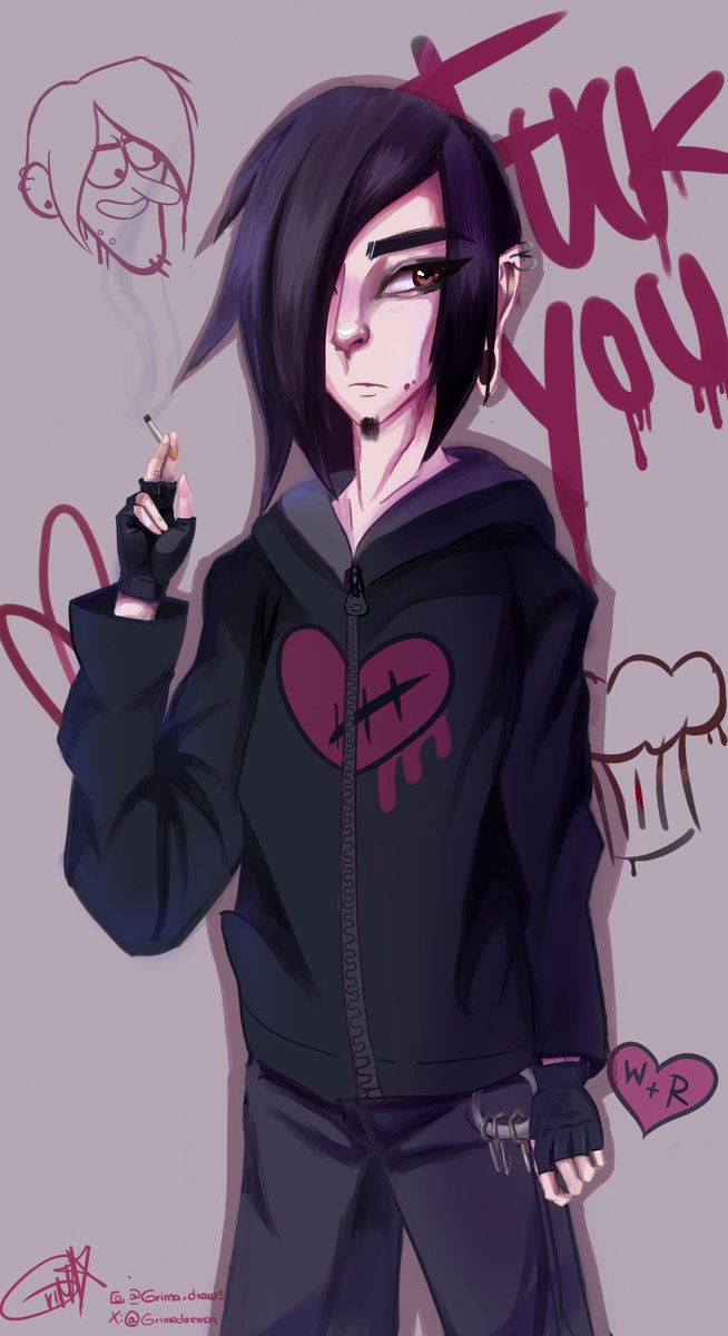 grimadaemon's tweet photo. 💔"It's eye paint for men" 💔
#robbie #robbievalentino #gravityfalls #robbiegravityfalls #gravityfallsart #gravityfallsfanart #emo #emocharacter
#ディズニーXD #グラビティフォールズ #怪奇ゾーングラビティフォールズ #RobbieV #ロビー・ヴァレンティノ #エモ https://t.co/zdvndnMFUk