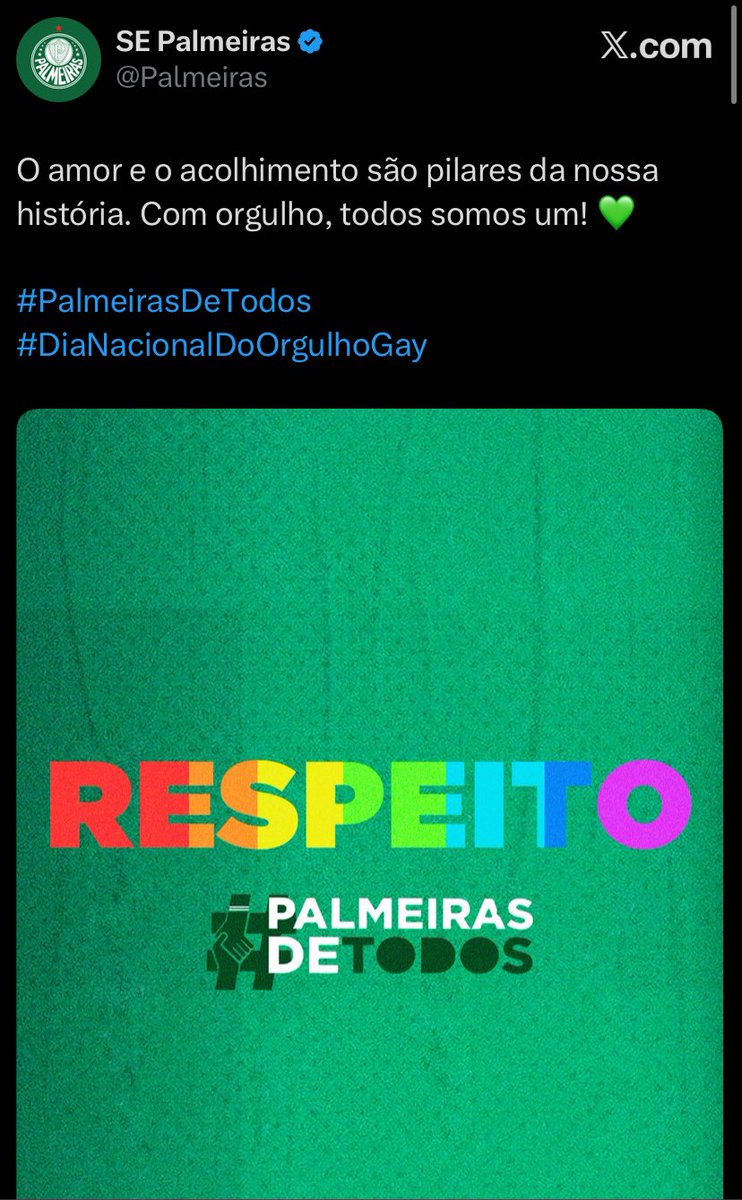 Nacionalista Palmeirense 🇻🇦✝️🇧🇷👑 tweet media