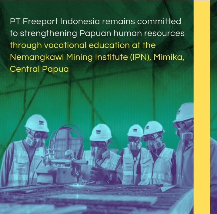 Ririn_Rizky's tweet image. Programs such as entrepreneurship training and business capital assistance provided by PT Freeport Indonesia are designed to encourage the development of indigenous Papuan human resources, thereby improving the welfare of the Papuan people

#FreeportIndonesia #PapuaIndonesia
