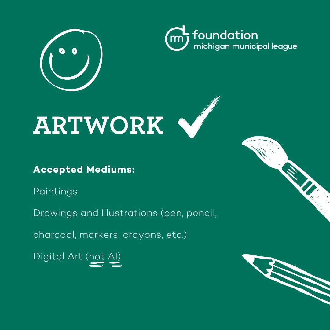 MMLFoundation's tweet photo. Are you ready to enter the MI Community: Youth Art Competition? 
Check out the full details including submission guidelines and official contest rules here: https://t.co/nGR6mk21zl https://t.co/nqfOS3xM0l