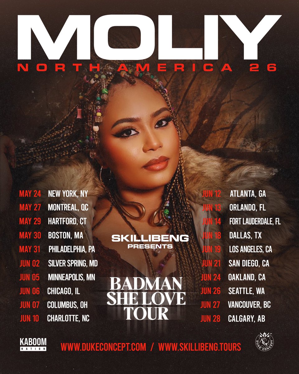 She love Bad Man. MOLIY is going on tour 🎤