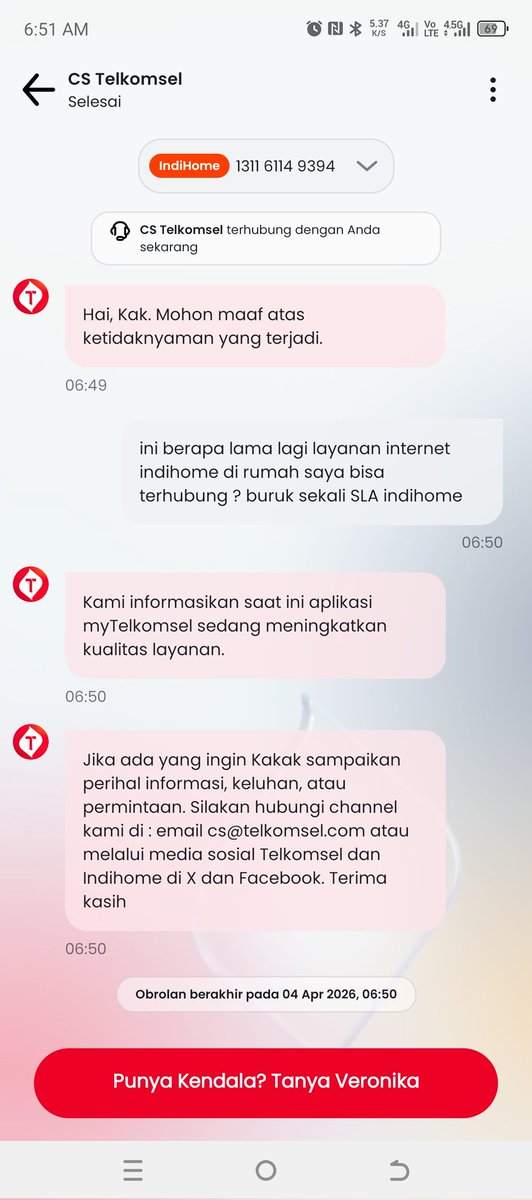 ramdhan84's tweet photo. @IndiHomeCare @IndiHome 
Halo indihome, saya mengeluhkan internet indihome yang tidak terhubung sejak kemarin sore. Sampai pagi ini ditanyakan tidak jelas progress perbaikannya. Agent yang ditanya sangat tidak berguna https://t.co/dan5RmXP9v