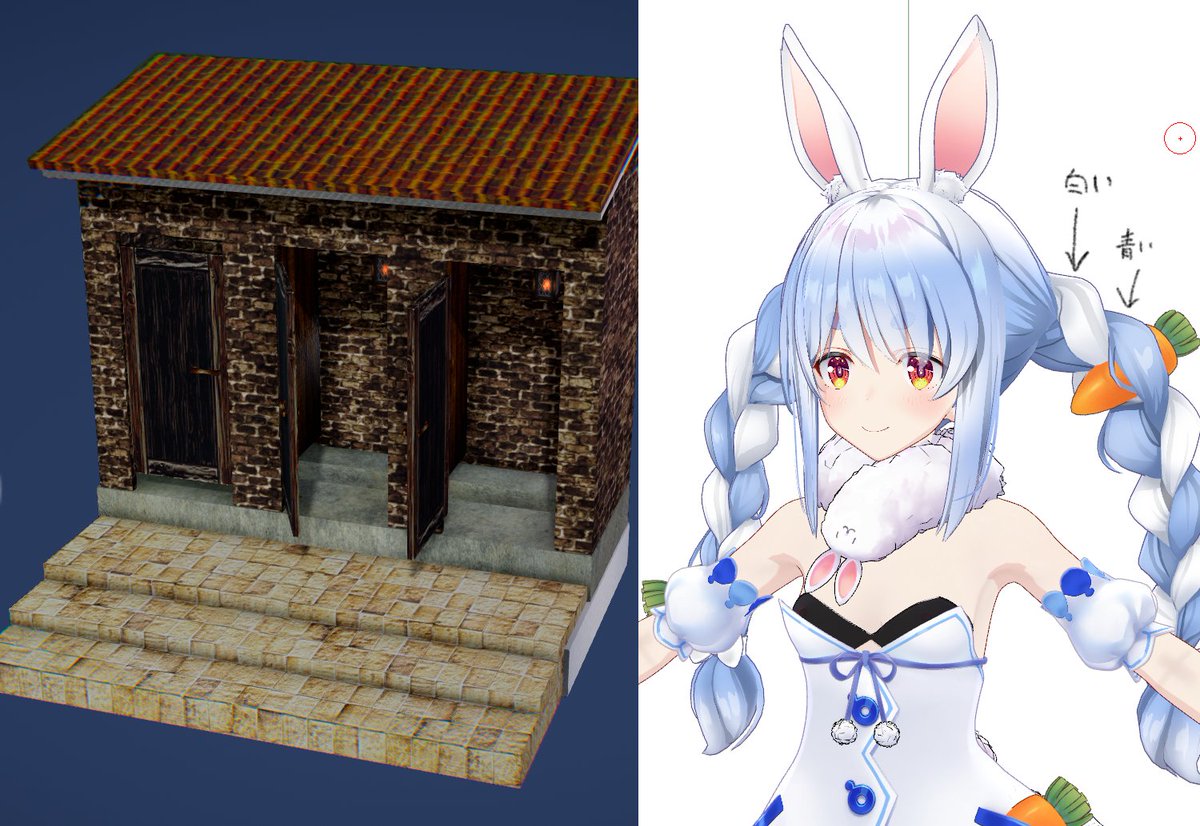 bashfulmmd's tweet photo. おかげさまでkznai脱衣ライブは2日で自己ベストを大きく更新し、自身初の再生10k超え（現在16.8k）を達成しました。
二匹目のドジョウ狙いでもう一回くらいやろうかなと…今のところの候補はpkrさんです。髪色の分かれ方が意味不明で興味をそそるのが悪い
左は趣味用に作ったファンタジー溝トイレ https://t.co/Wbqpgzpuiq