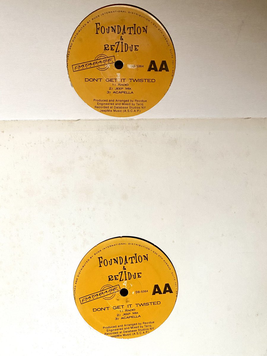 MESSIAHRECORDS's tweet photo. FOUNDATION&amp;REZIDUE  Boogie Down's
Got The Flavor/Don't Get It Twisted
#couplecopies #1996 #bronx #databaseproductions #secondcopy https://t.co/O4FNcmvCH0