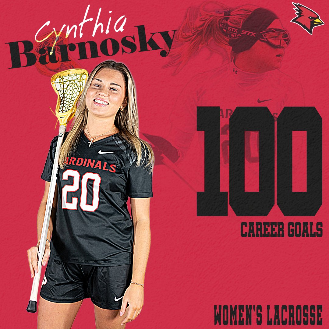 PlattsAthletics's tweet image. WLAX | 100 Career Goals!!

@PlattsWLAX’s Cynthia Barnosky surpasses 100 career goals after a three-goal performance against Morrisville on Friday evening. Congrats, Cynthia!!!

#CardinalStrong #CardinalCountry
