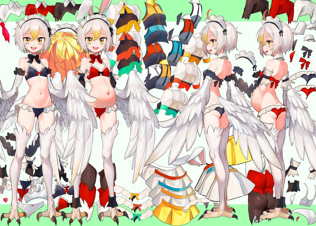 というわけで遅まきながら参戦
こだわりの着せ替え差分をくらえー(飽和攻撃)
#私の絵の圧倒的なこだわり 