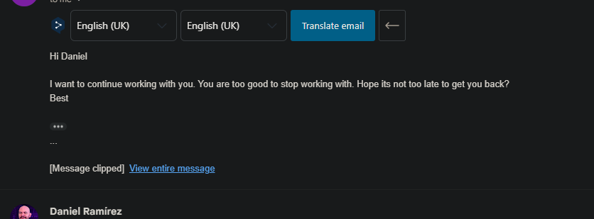 DymasEdits's tweet photo. Not every client stays forever.
But if your work actually moves the needle, you’ll be remembered when timing improves. 
That’s why I care about quality, communication, and making people feel looked after.

If you want to work with me, DM or e-mail me 📨 https://t.co/8cTGmpJ9En