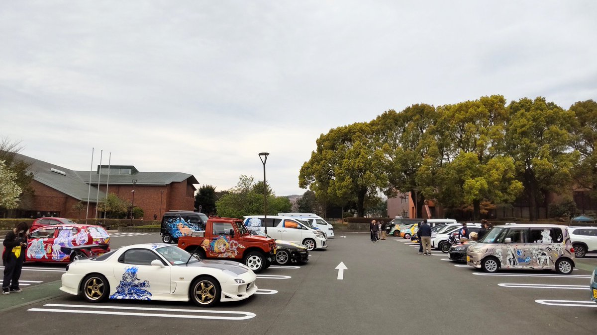 #秦野サブカル交流際 #秦野市文化会館 
#痛車展示 搬入待ちです。