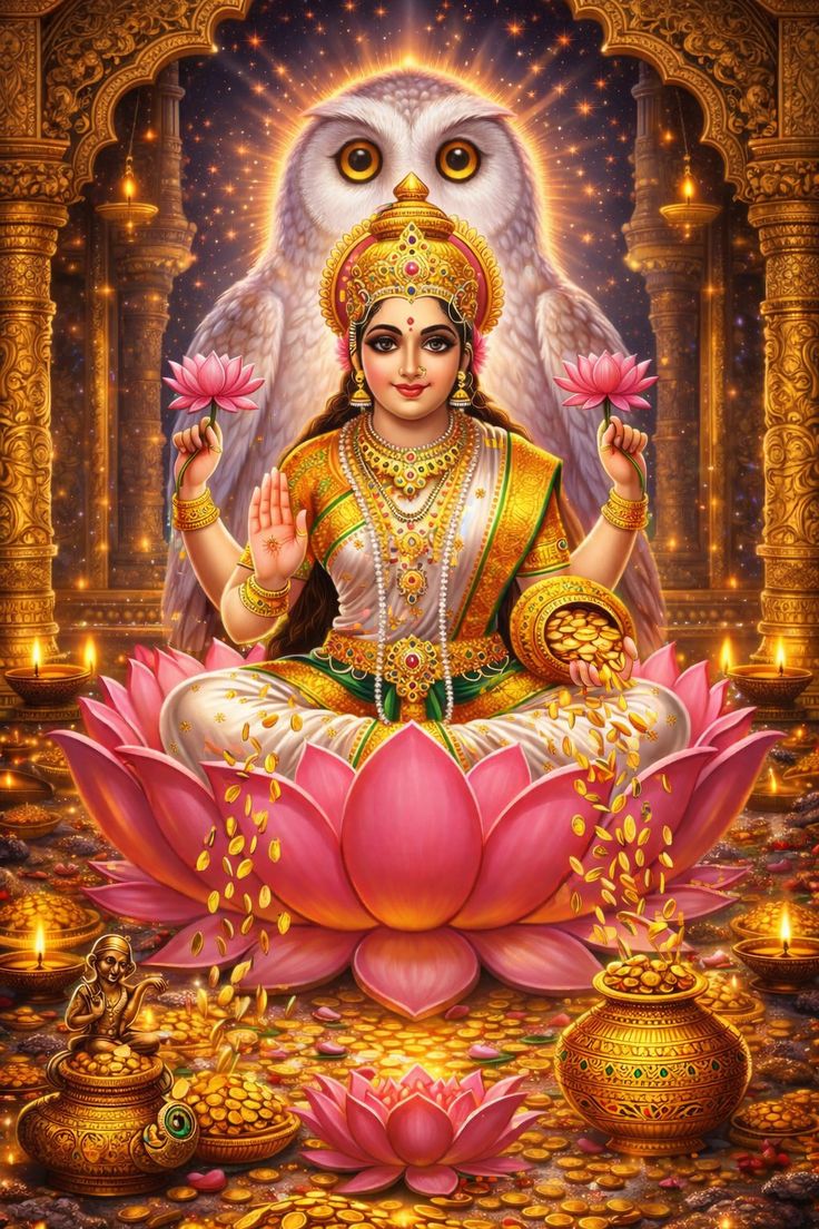 AkshitaL_'s tweet photo. धन-धान्य, सुख,सौभाग्य प्रदायिनी माँ महालक्ष्मी https://t.co/BOSKOiwVX9
