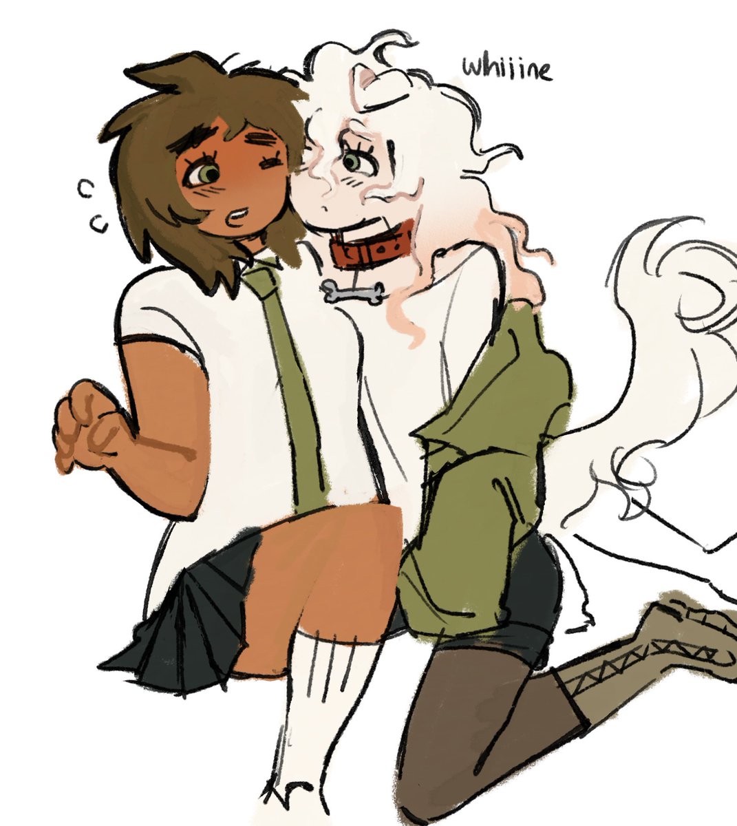 kegcider's tweet photo. pineapple can you draw anything that isn't t4t komahina yuri pineapple: no https://t.co/DyvIDxB2Ef