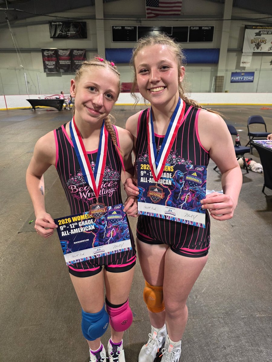 Shout out to Aubrey Johnson and Andie Gibson who competed at Folkstyle Nationals in Kansas City today. Both Aubrey and Andie came away with All-American honors, finishing 3rd place in their respective weight classes.

Keep chasing competition, girls!

#LadyOWrestling
#FindAWay
