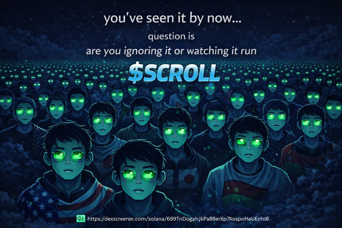 xSQIXSx's tweet photo. @YisusCryptos everyone wants “early”

until it actually looks like this

10k mc  
no hype  

just opportunity

$SCROLL

https://t.co/LSNgJsPh6x https://t.co/kmNhYVoeCU