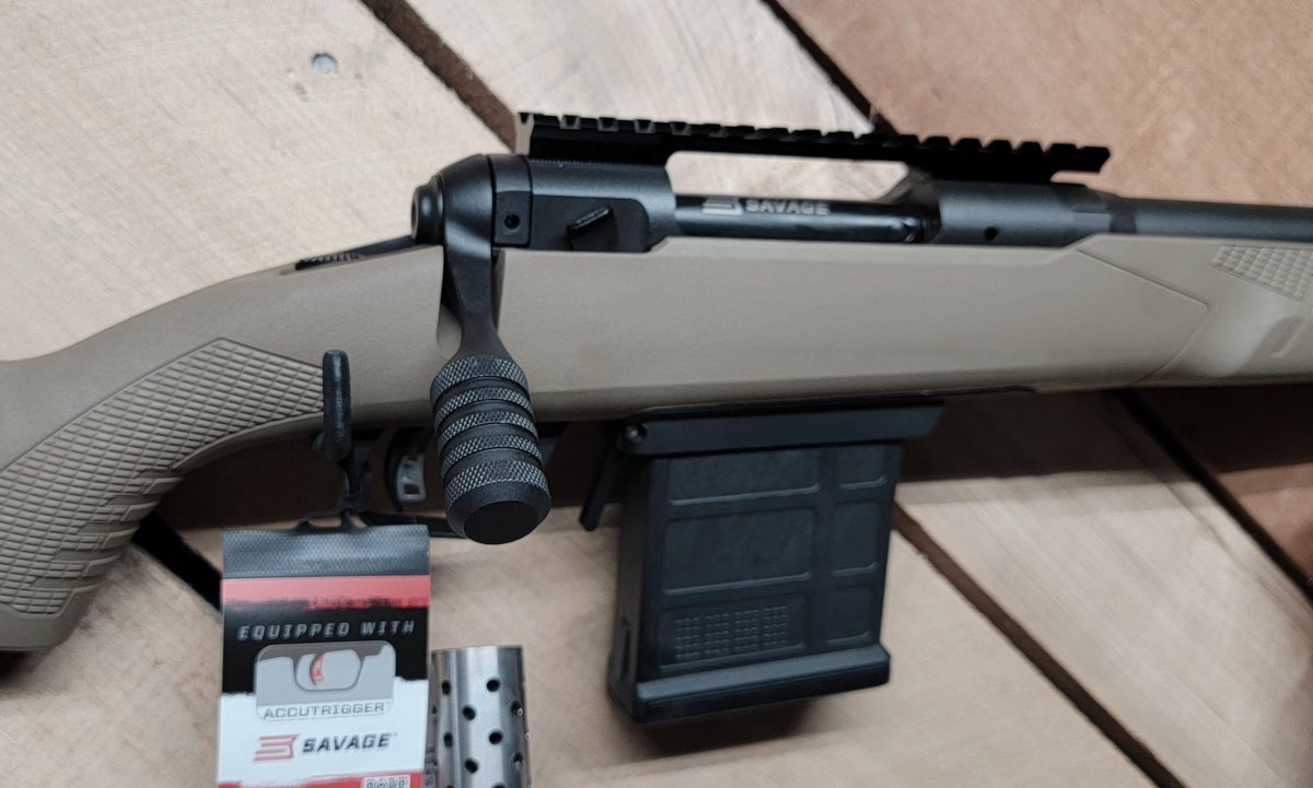 outdoors_deer's tweet image. The Savage 110 in 6mm Creedmoor is built for shooters who want precision without the fuss. Smooth cycling, crisp trigger, and the kind of accuracy that makes long‑range days feel easy.

#savage #SavageArms #savage110 #6mmcreedmoor #rifle #newarrivals