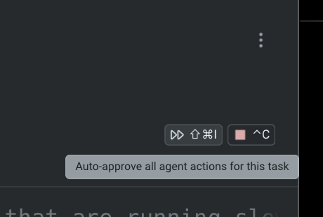 hongyichen's tweet photo. @TheoLBorges @warpdotdev we have great features for those users too :)

you can auto-approve all agent actions until it's complete! https://t.co/vTggEWd2au