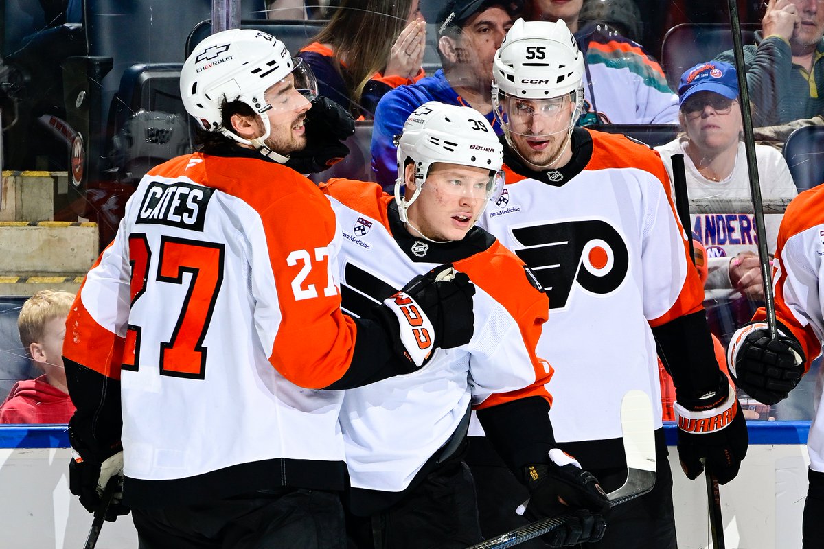 NHLFlyers's tweet photo. You know that one felt good. https://t.co/3AvVEPFImj