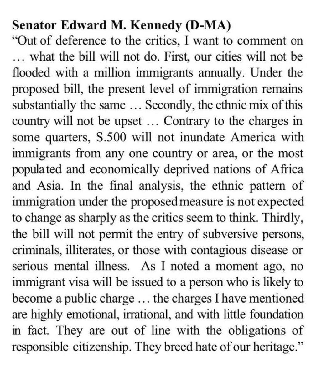 orosmind's tweet image. Americans were sold a lie that the 1965 Hart cellar wouldn’t change demographics. Time for a complete pause and mass denaturalizations and deportations