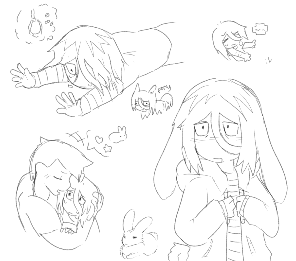ruminiaticimp's tweet photo. Angel page doodle 🐇 #ClinicalTrialGame #ClinicalTrialFanart https://t.co/zrpUOe07e6