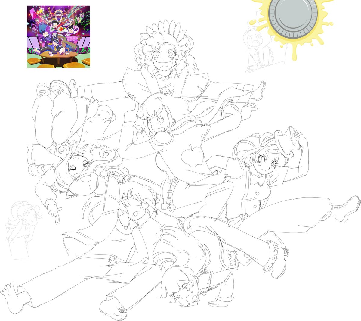roflgrl06's tweet image. the cover for zenryoku batankyu but with the mane 6 Idfk this literally appeals to me only and its also a mess #bye