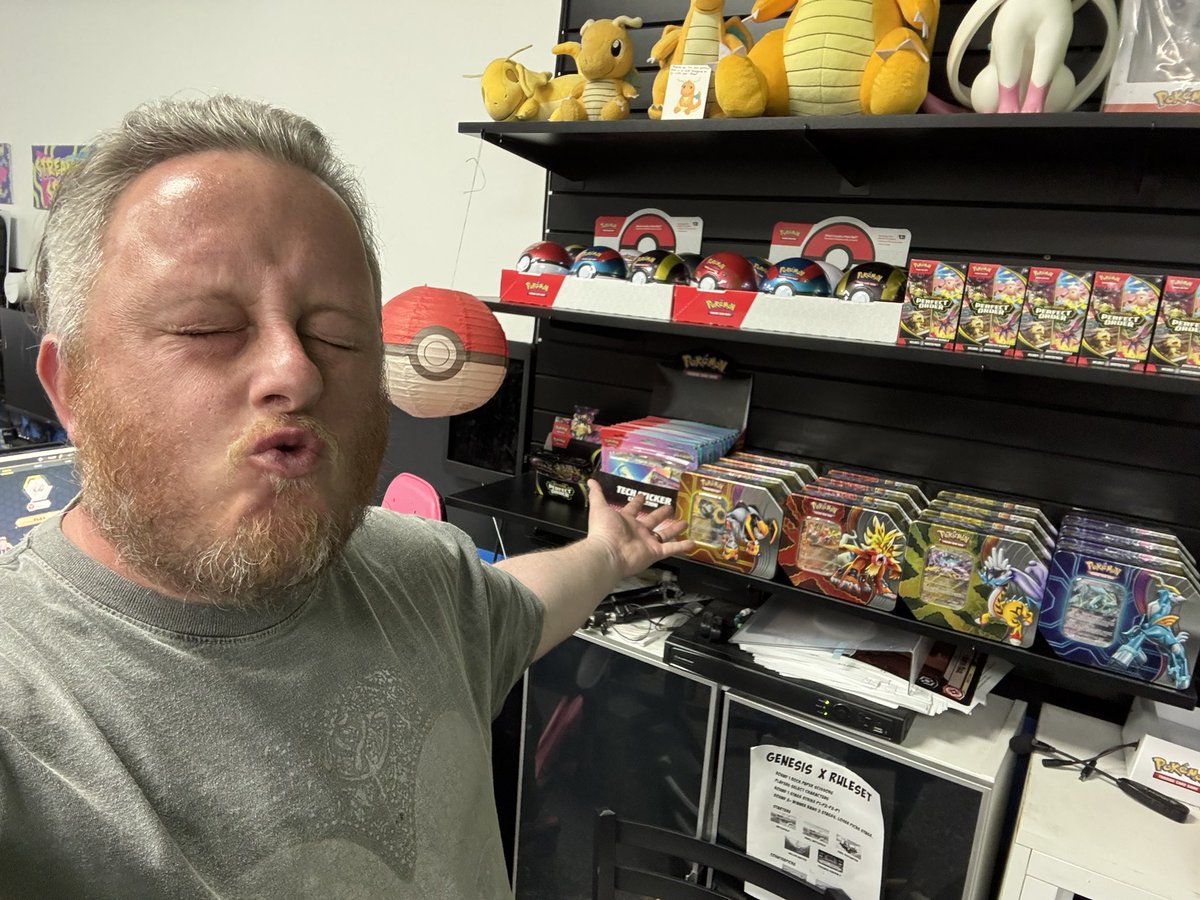 TtvPOWgaming's tweet photo. For the first time in a year and a half, we have sealed Pokémon cards in stock! I’m so happy rn.

Come to Limit Break tonight if you need to crack some packs. 

https://t.co/G45OCouEJz https://t.co/mAYvh8m1qv
