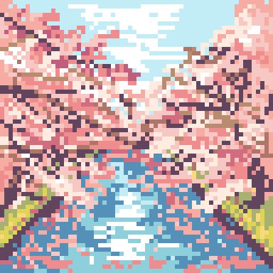 netroco's tweet photo. 桜🌸
#pixelart  #ドット絵 https://t.co/qwMGISlnUH