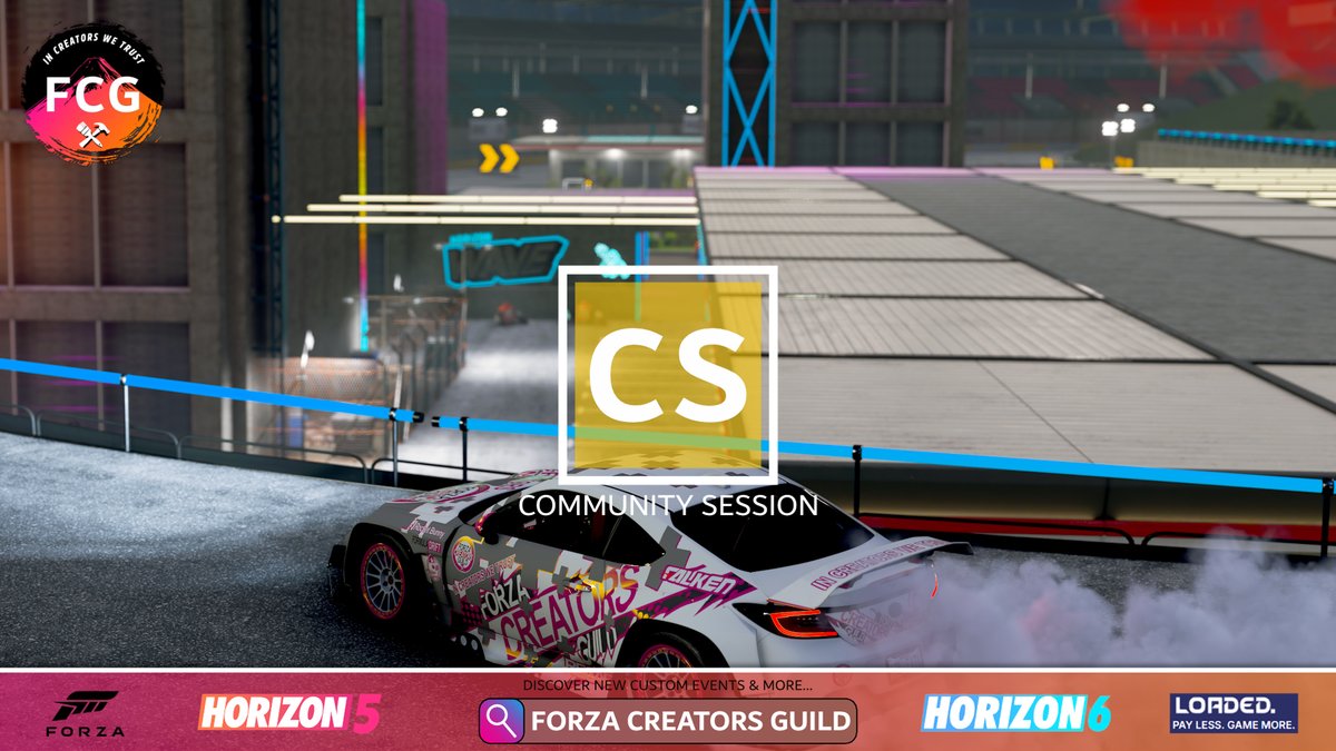ForzaGuild's tweet image. Forza Horizon 5 | Community Session Event
🧪Play Custom EventLabs In Multiplayer.
🔢18/04/26 18:00 BST.
📸Event Photo: Arena Drifter
➡️Visit Our Discord To Participate. (link in bio) _
#FH5 #Game #Gameplay #Gaming #EventLab