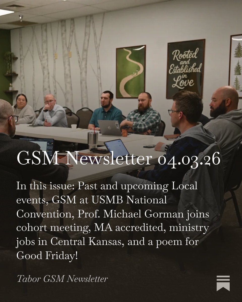 News from the Graduate Studies in Ministry program at <a href="/TaborCollege/">Tabor College</a> 

taborcollegegsm.substack.com/p/gsm-newslett…