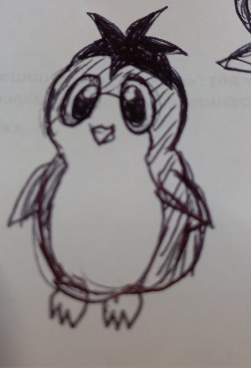 HedgehogNancy's tweet photo. Una mascota la versión de kanna pero se ve macho mejor que se quede como macho y en versión pingüino que mobiano https://t.co/te7CyfhgKm