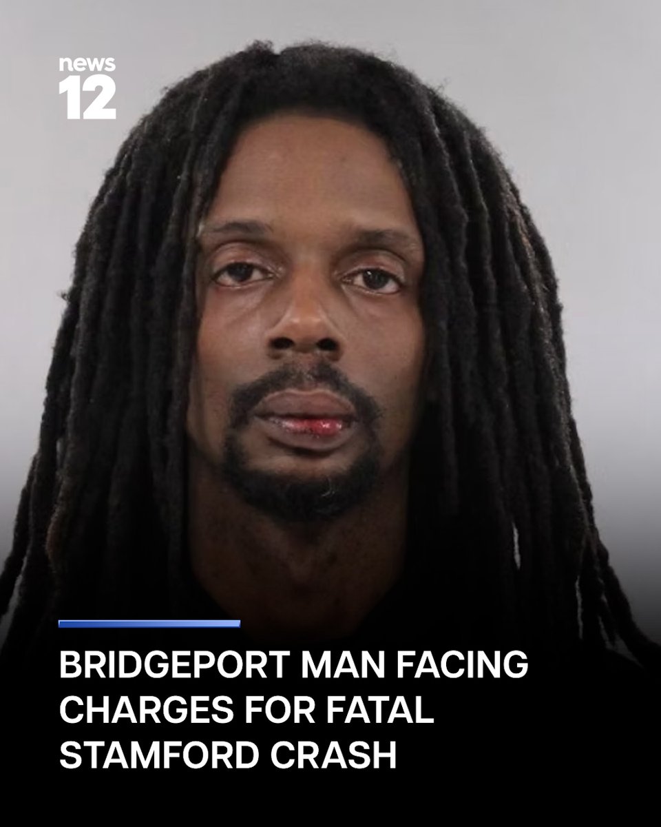 News12CT's tweet image. NEW TONIGHT: A Bridgeport man is facing charges relating to a fatal crash on I-95 in Stamford, state police say.
 
#News12 #Connecticut #Crime #Police #FatalCrash

bit.ly/4taBVrT
