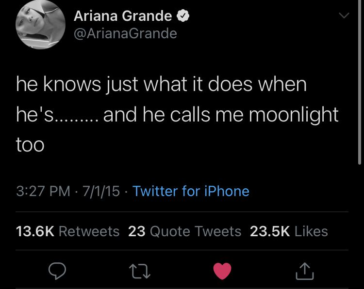 Ariana Grande tweets ♡ tweet media