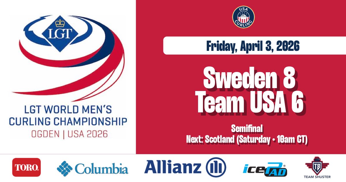 TeamShuster's tweet image. Despite the loss tonight, we’ll now play for the bronze medal vs Scotland tomorrow at 10:00 am (CT).

#AllianzLife | #WMCC2026 | #TeamUSA