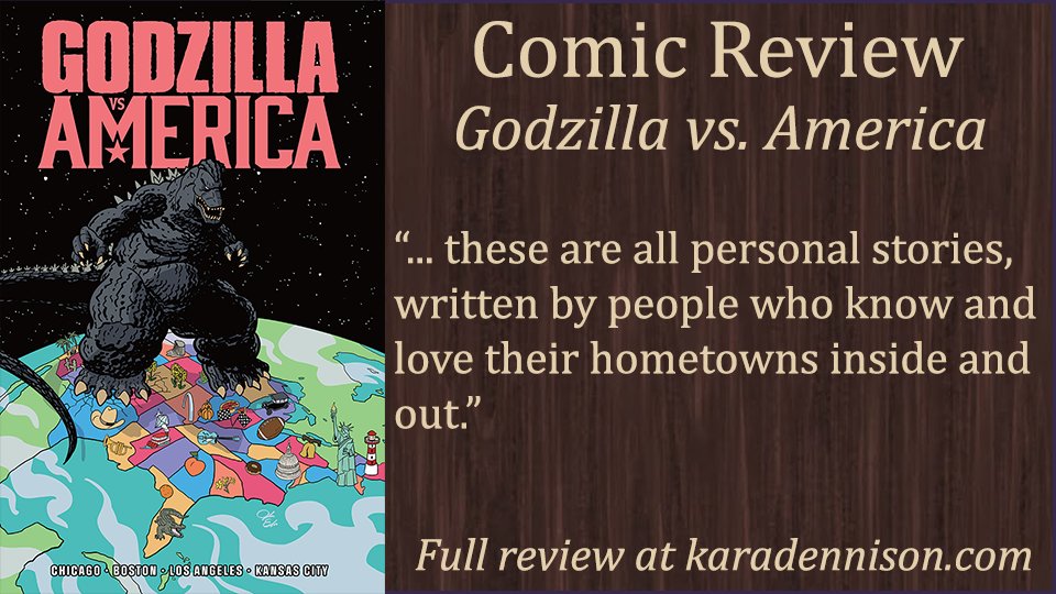 RubyCosmos's tweet image. Now available from @IDWPublishing ! Godzilla takes on four US cities in GODZILLA VS. AMERICA. Read my review today on the blog:

karadennison.blogspot.com/2026/04/comic-…

#godzilla #comicbook #comicreview